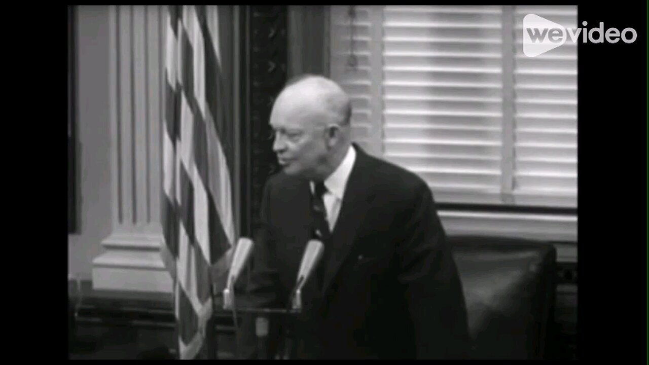 Dwight Eisenhower at the first televised presidential press conference