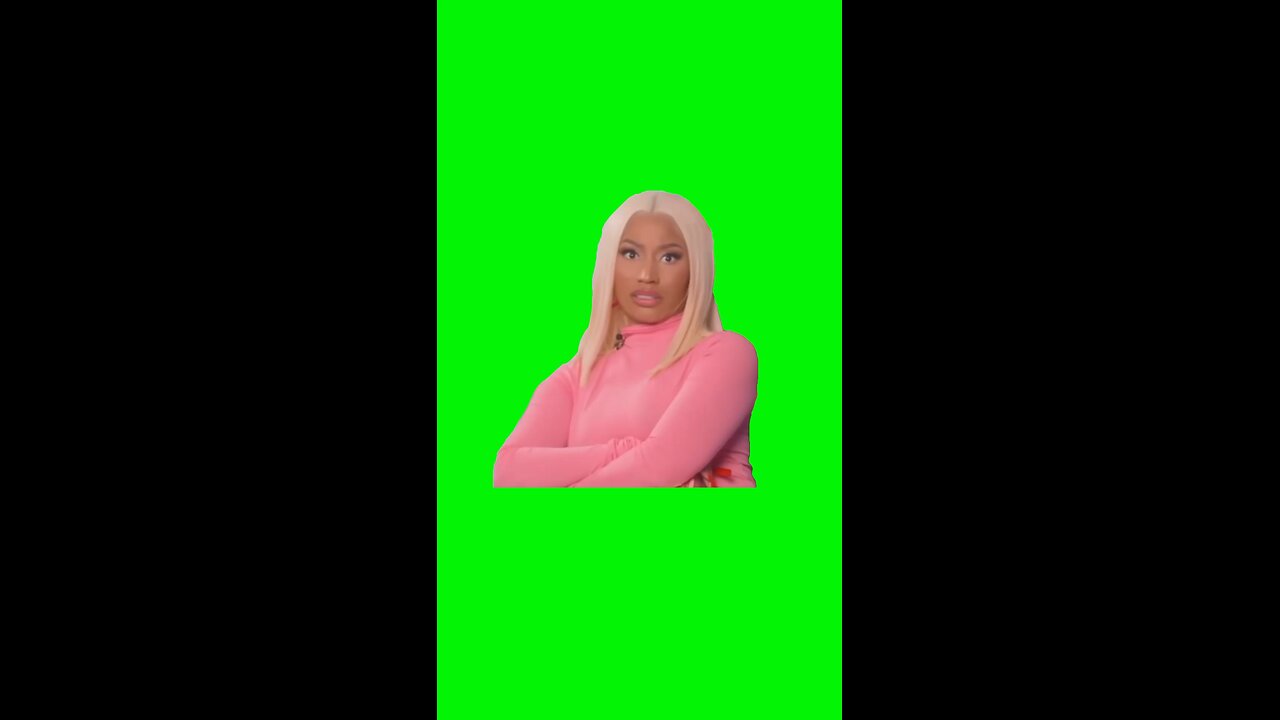 Nicki Minaj Glitch | Green Screen