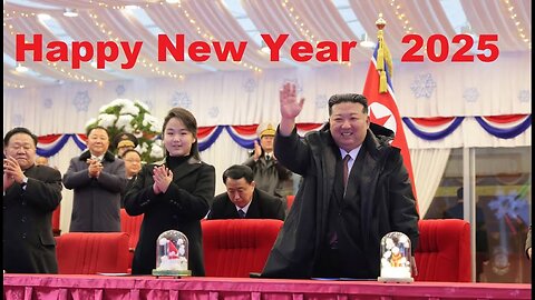 North Korean TV shows Kim's sister walking with children into NYE celebration