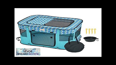 VEVOR Foldable Pet Playpen 32'' x 24'' x 22'' Portable Dog Playpen Review