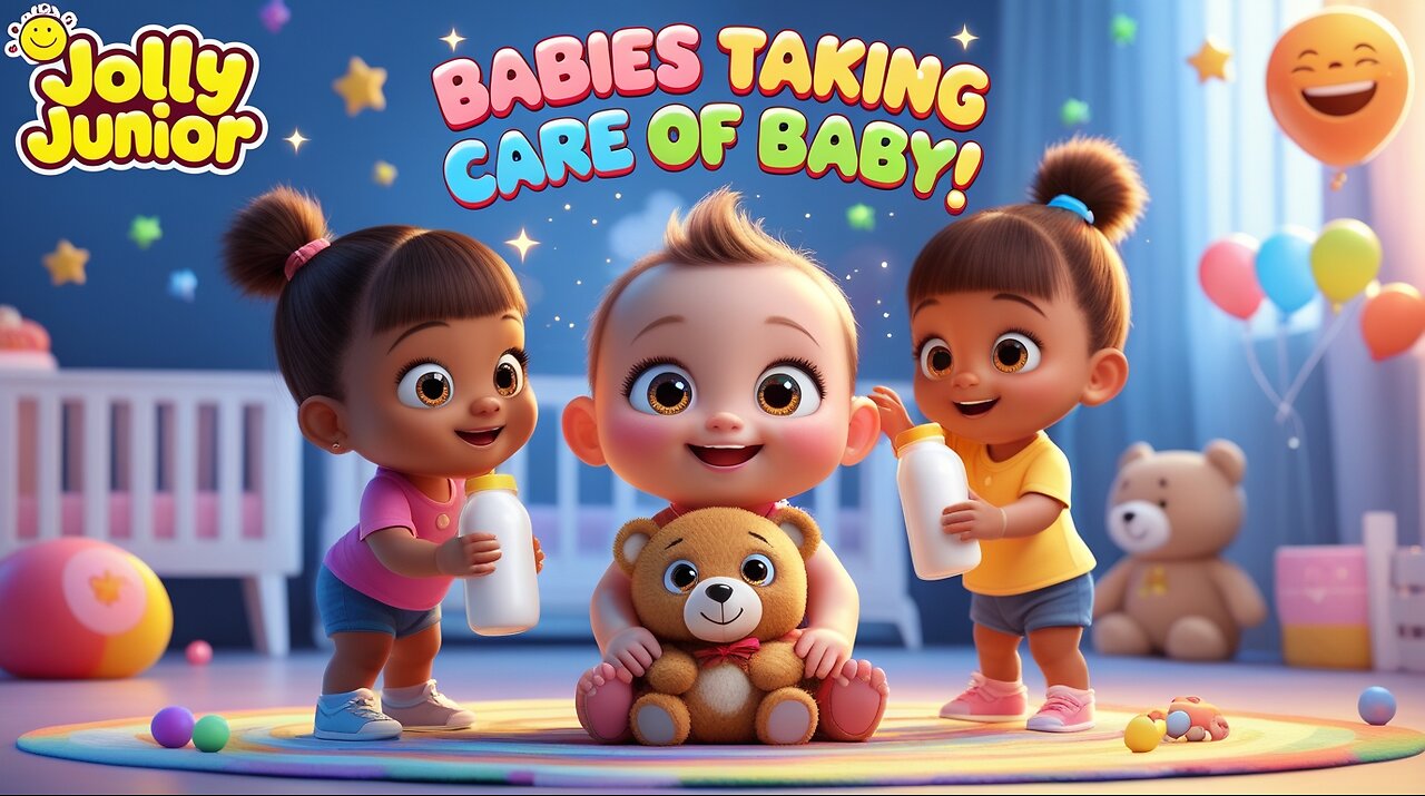 Taking Care of Baby👶🍼 | Where is Baby? | Nursery Rhymes & Kids Songs | Jolly Junior | Yes! No