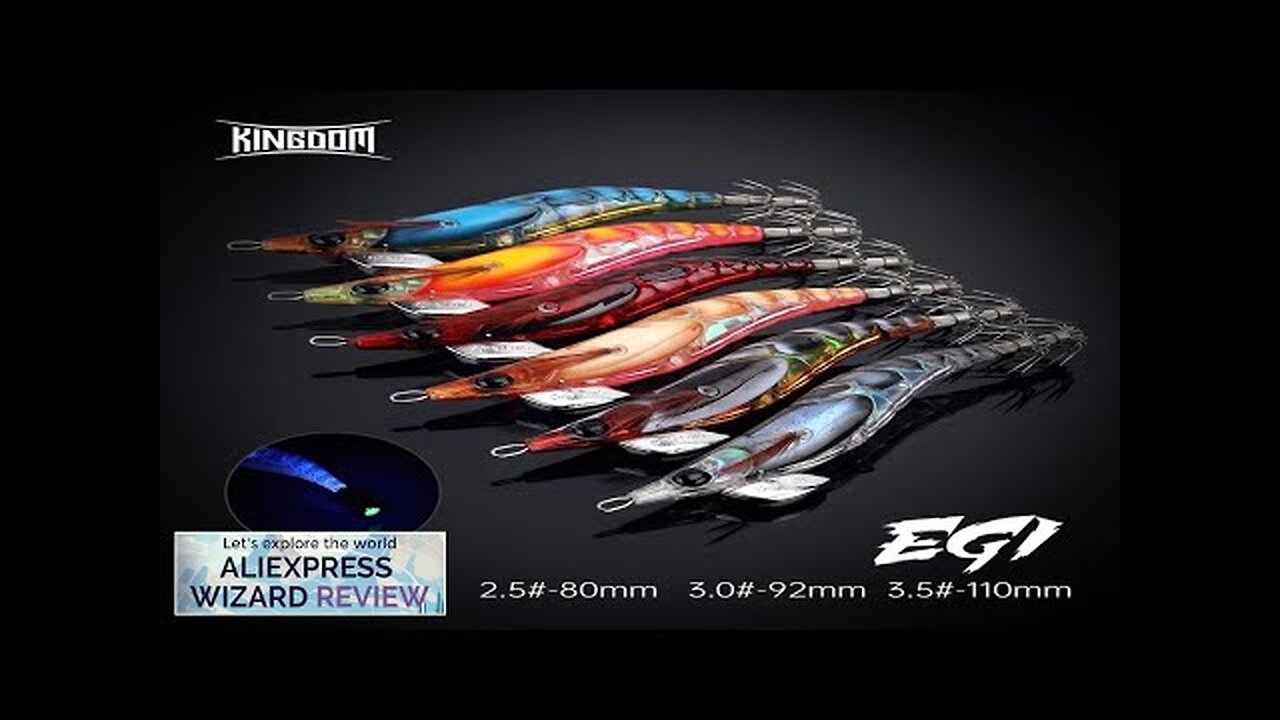 Kingdom Egi Squid Bait 3.0# 15g Artificial Jigging Lures Slow Sinking Squid Review