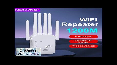 1200Mbps Wireless Repeater 2.4G 5G Dual Band WiFi Signal Extender Wi-Fi Amplifier Review