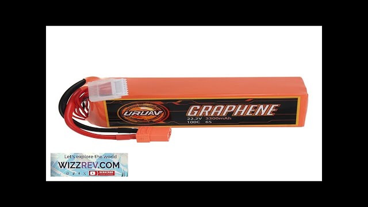 URUAV GRAPHENE Power 22.2V 3300mAh 100C 6S LiPo Battery XT90 Plug Review