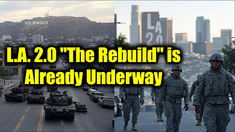 Los Angeles "The Rebuild" Is Already Underway While Fires Still Burn! The Martial Law Plan is Next!