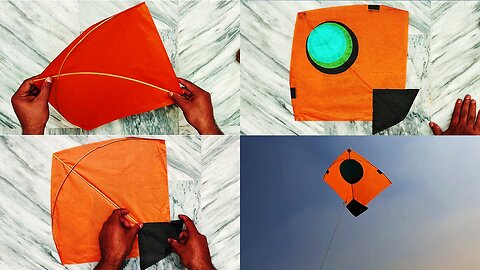 Step by Step Small Homemade kite and flying Tutorial