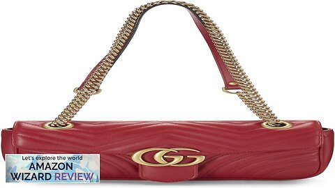 Gucci Pre-Loved Red Leather GG Marmont Shoulder Bag Small RedSmall Gucci Marmont shoulder Review