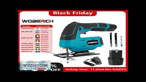 WOBERICH 12V 5600RPM Cordless Jig Saw Electric Jigsaw Speed Adjustable Portable Woodworking Review