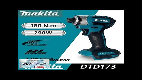 Makita DTD173 18v Lithium Japan Imported Domestic Version Brushless Impact Driver Power Review