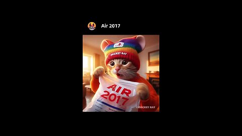 air 2017 funny cute cat