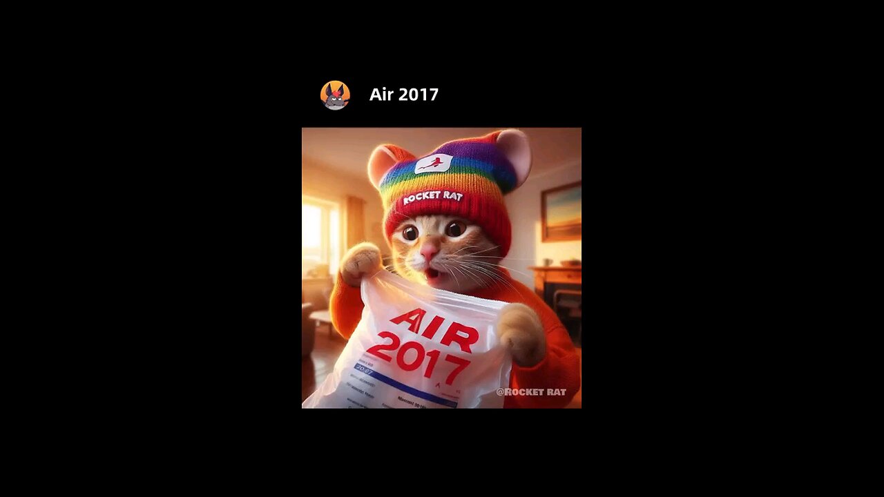 air 2017 funny cute cat