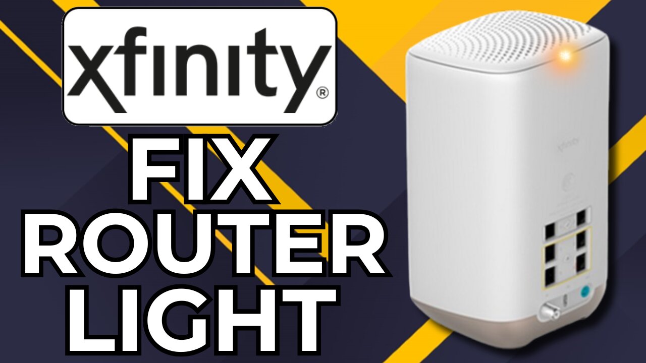 HOW TO FIX BLINKING YELLOW LIGHT ON XFINITY ROUTER