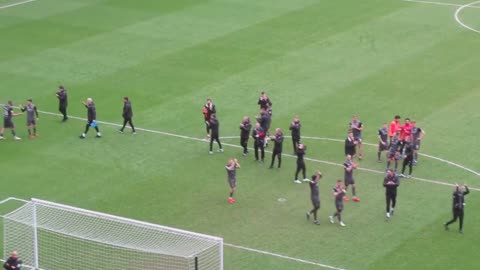 MK Dons vs Lincoln City (Lincoln fans away) fantastic atmosphere