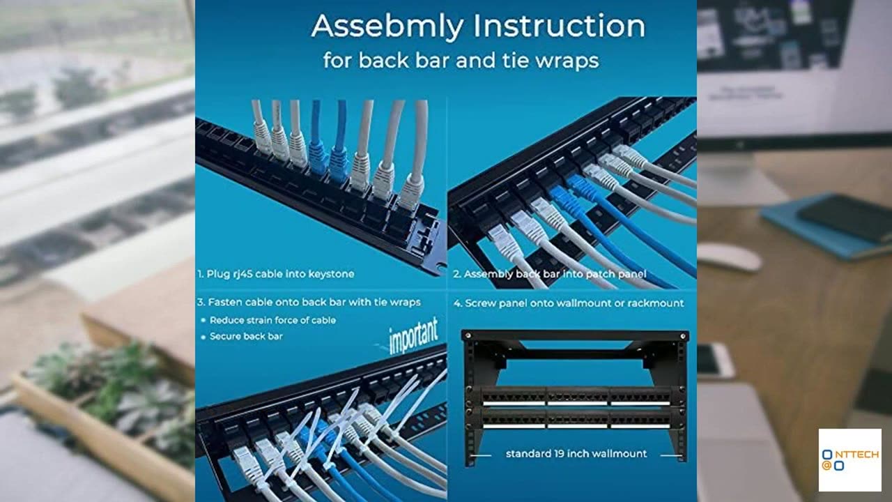 Rapink Patch Panel 24 Port Cat6