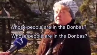 Woman said Ukraine started the war in 2014