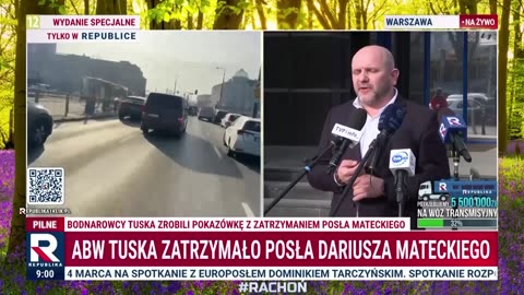 Zatrzymanie posła Mateckiego. Gosek: sytuacja jest skandaliczna!