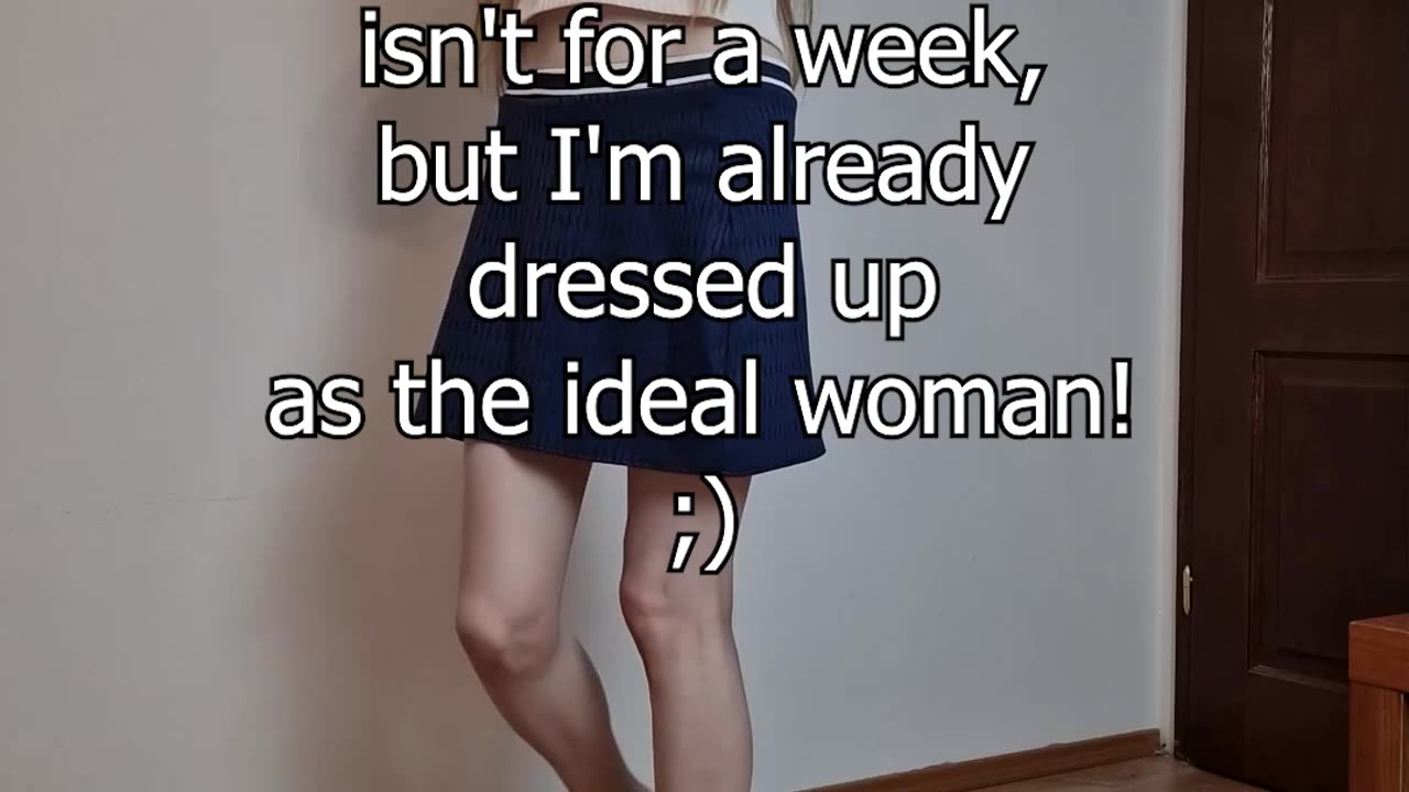 Valentine's Day isn't for a week, but I'm already dressed up as the ideal woman! ;)