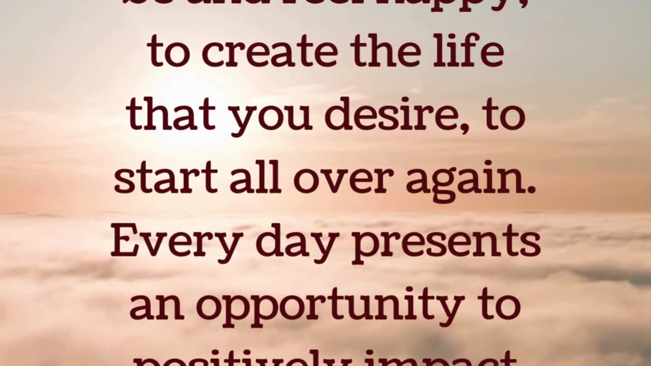 Choose each day