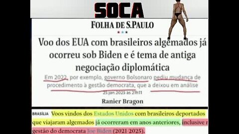 FOLHA DE S.PAULO: Voo dos EUA com brasileiros algemados já ocorreu sob Biden e é tema de antiga negociação diplomática