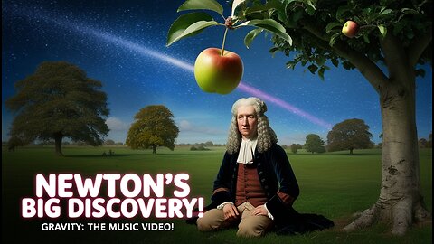 How Isaac Newton Discovered the Law of Gravity. Music video.