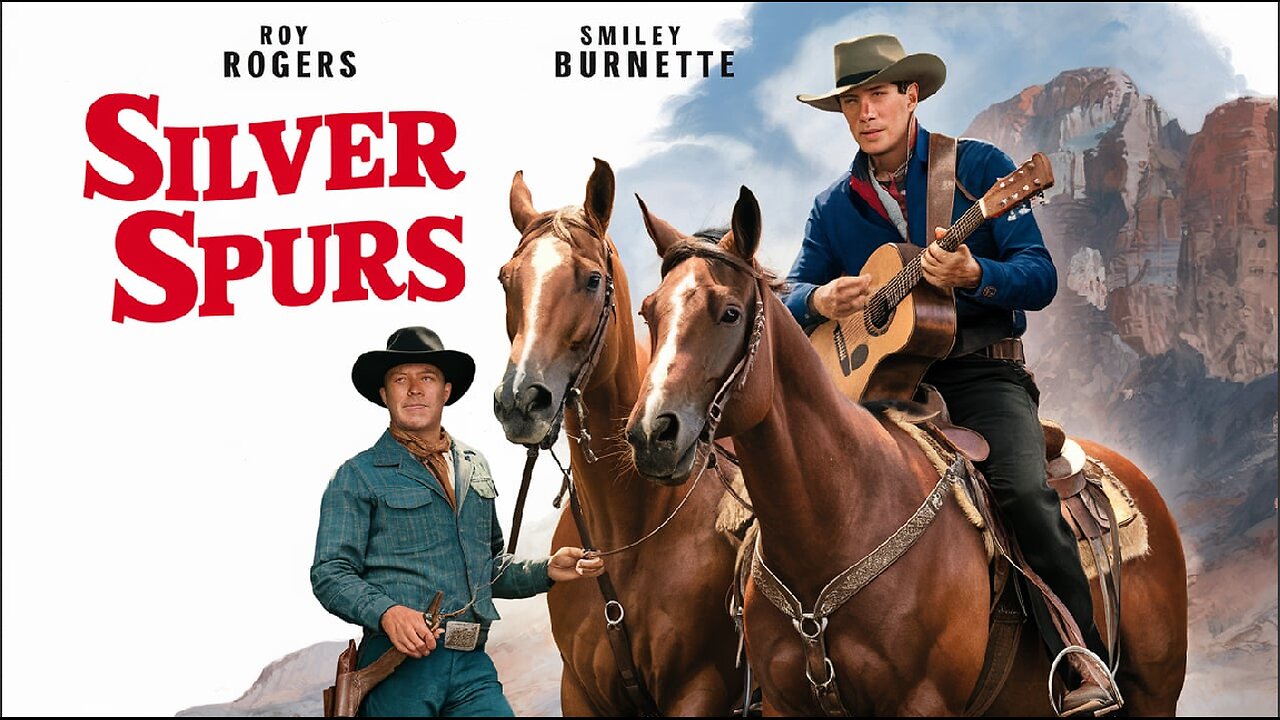 SILVER SPURS (1943) Roy Rogers, Trigger & Smiley Burnette | Western | B&W | Vintage Cinema