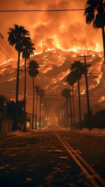 The Fire in Los Angeles California