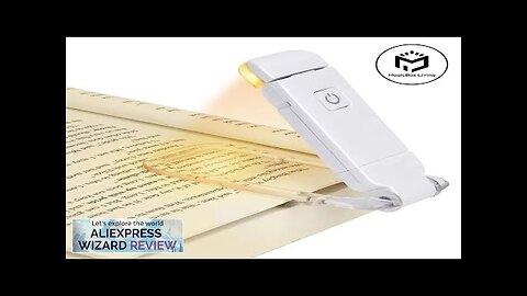 LED USB Rechargeable Book Light Reading Light Eye Protection Night Light Portable Review