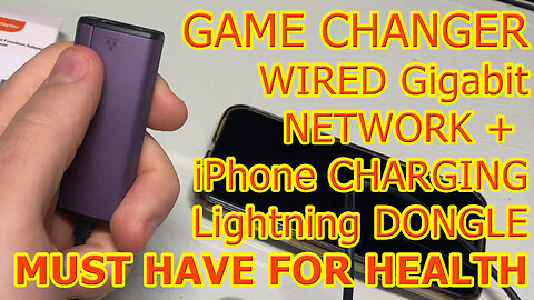 👍 EMF-FREE iPhone Charging & WIRED Network 1GBE Ethernet DONGLE GAME CHANGER Review #wisebuyreviews