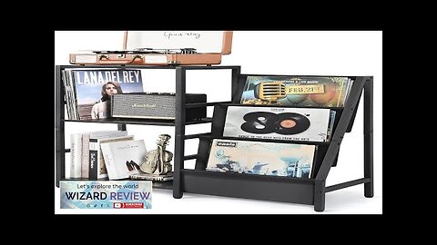 Bikoney Record Player Stand Turntable Stand with 3-Tier Vinyl Record Storage Record Review