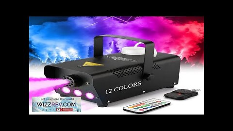 Fog Machine with Lights 3 Stage LED Lights with 12 Colors Review