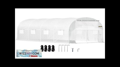 VEVOR Walk-in Tunnel Greenhouse 15 x 7 x 7 ft Portable Plant Review