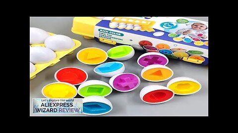 Baby Smart Eggs Montessori Learning Educational Toys Sensory Easter Eggs Chicken Colors Review