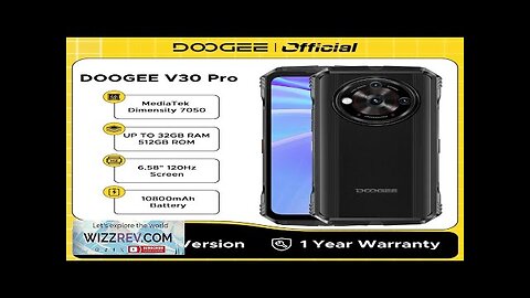 World Premiere DOOGEE V30 Pro Rugged Phone 200MP Camera Dimensity 7050 5G Review