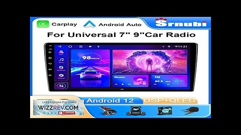 Srnubi Car Radio 2 Din Android 12 Auto Carplay Universal 7" 9" Review