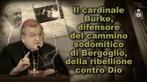 Il cardinale Burke, difensore del cammino sodomitico di Bergoglio, della ribellione contro Dio