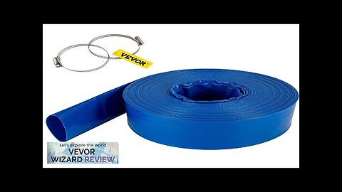 VEVOR Discharge Hose 2" x 105' PVC Fabric Lay Flat Hose Heavy Review