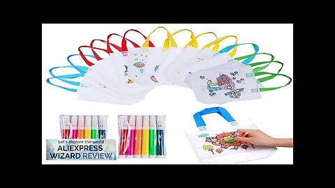 Double Sided Graffiti Bag Non-woven Fabric Children Handmade DIY Painting Colored Toys Review