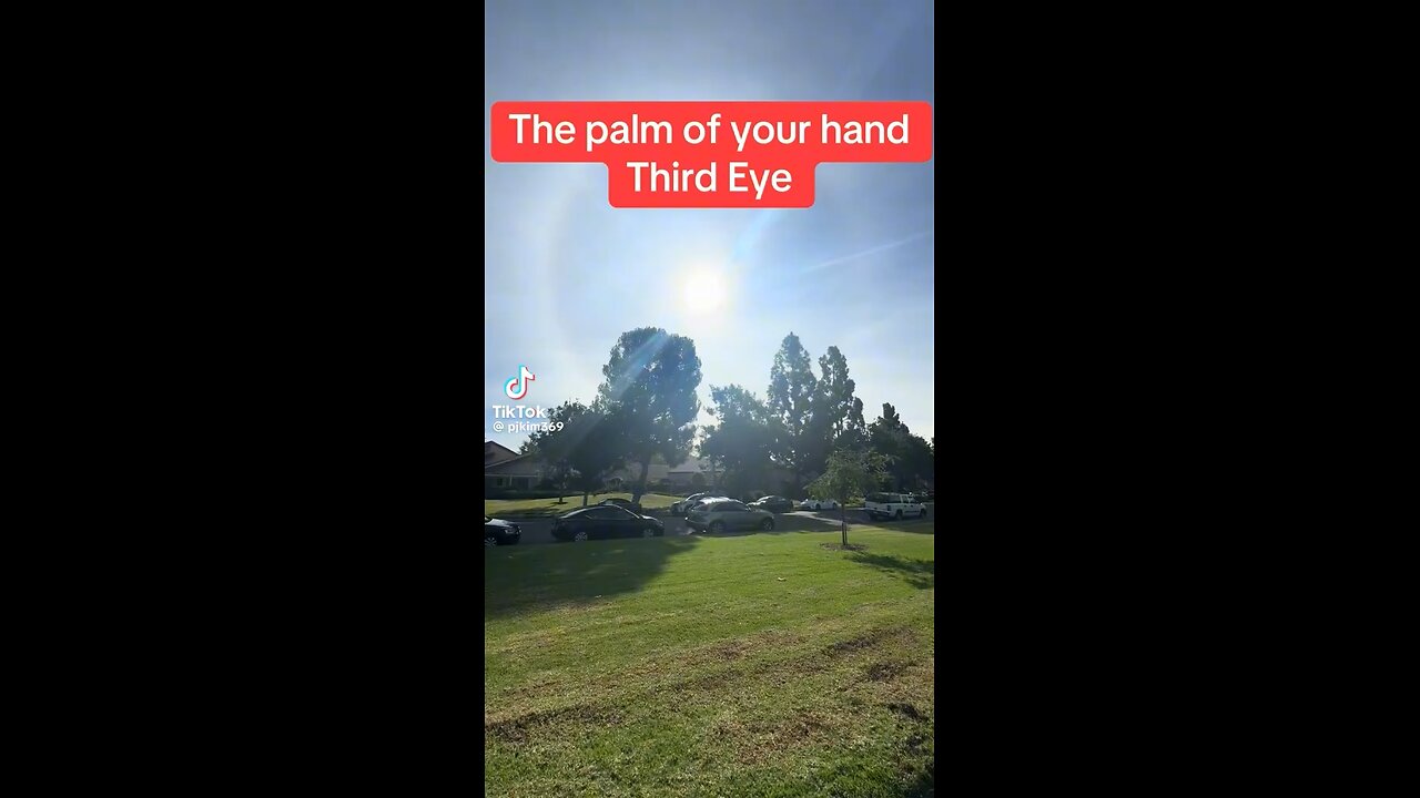 The Palm Of Your Hand Is Connected To Your Third Eye