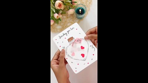 DIY Jar of Hearts Card Tutorial