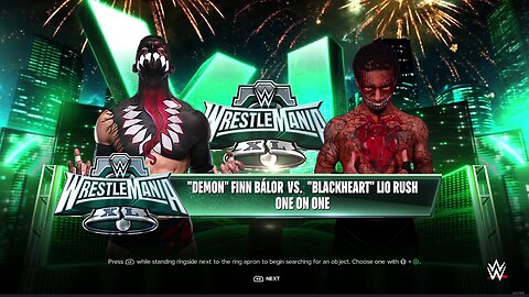 WWE 2k24 Demon Finn Balor vs Blackheart Lio Rush