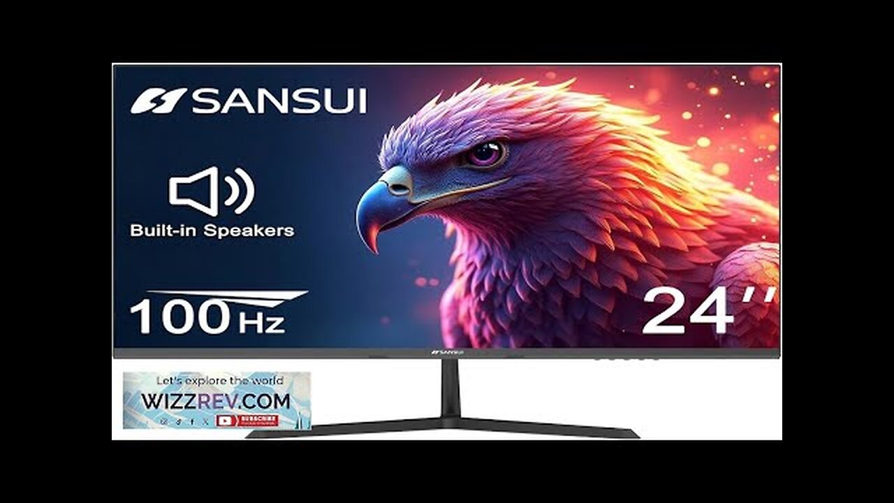 SANSUI 24 inch Monitor IPS Display Computer Monitor with Built-in Speakers 100Hz Review