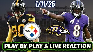 Baltimore Ravens vs Pittsburgh Steelers Live Reaction | NFL | WILD CARD | 1/11 | Ravens vs Steelers