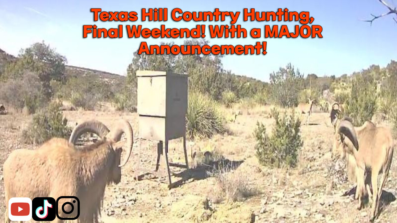 Last Weekend of HUNTING Season in Texas! With a MAJOR announcement!