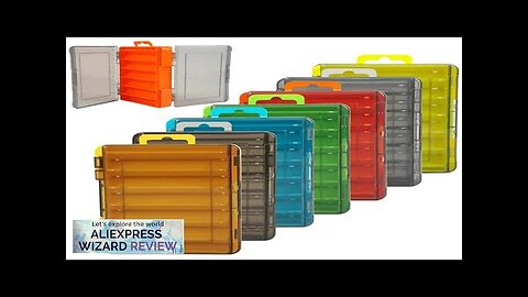 12 Compartments Fishing Box Outdoor Portable Double Sided Lure Bait Organization Multi Review