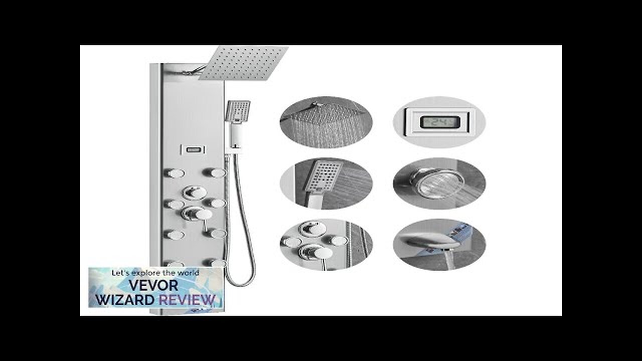 VEVOR Shower Panel System 5 Shower Modes Digital Display Shower Panel Tower Review