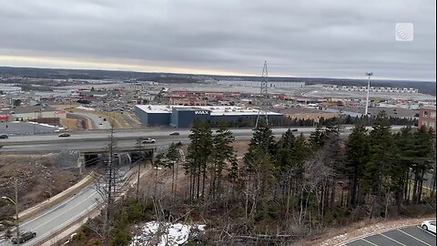 An overcast winter morning in Halifax, NS