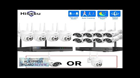 Hiseeu 10CH NVR Wireless CCTV Exterior Camera Surveillance Video System 3/ 5MP Review