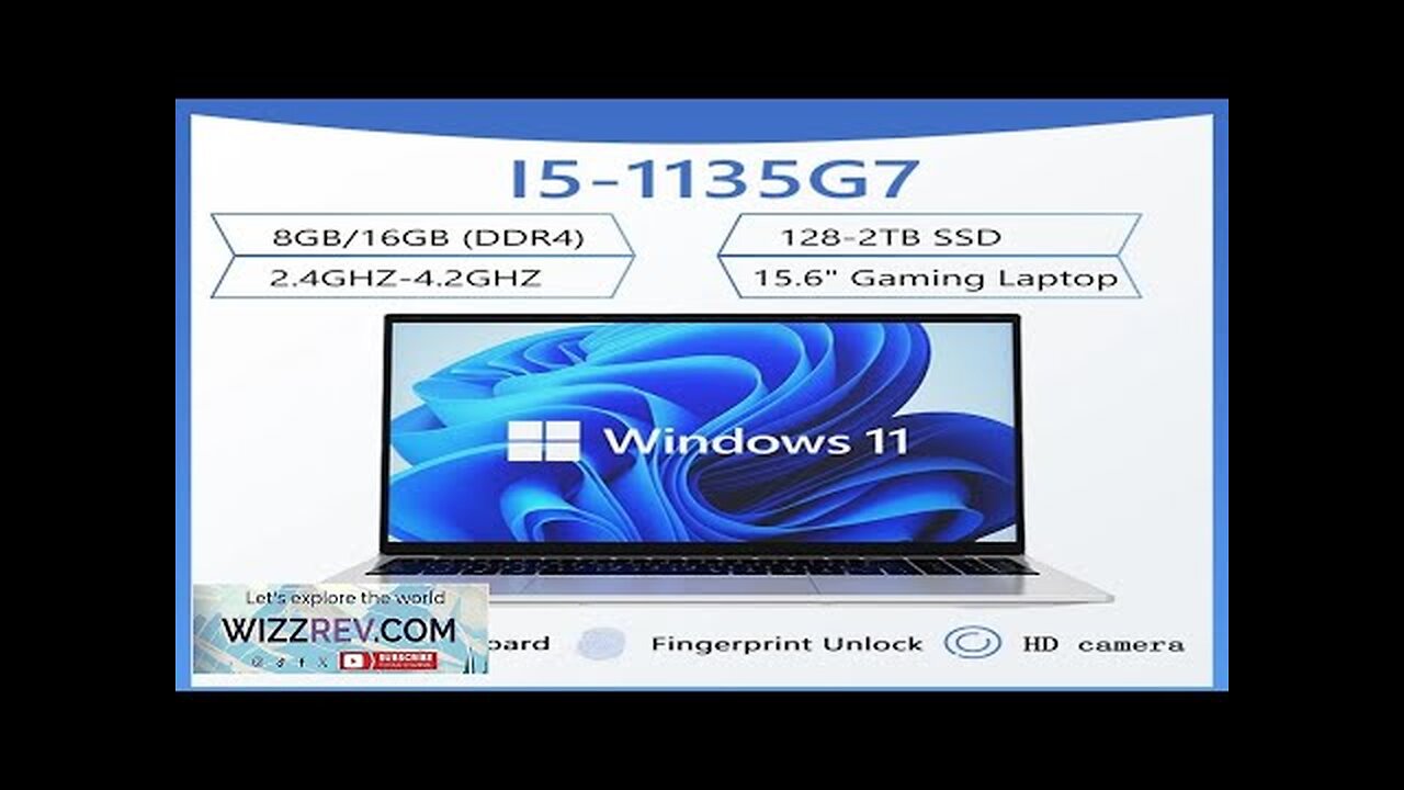 15.6" Gaming Laptop Intel I5-1135G7 Ultrabook 8G/16G/32G DDR4 1TB/2TB SSD Fingerprint Unlock Review