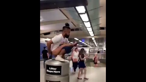 Dude Takin A Dump At A Subway Station