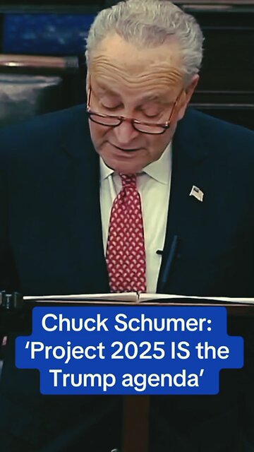 Chuck Schumer: 'Project 2025 IS the Trump agenda'